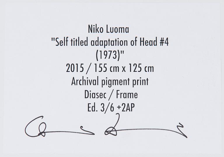 Niko Luoma, "Self titled adaption of Head #4 (1973)".