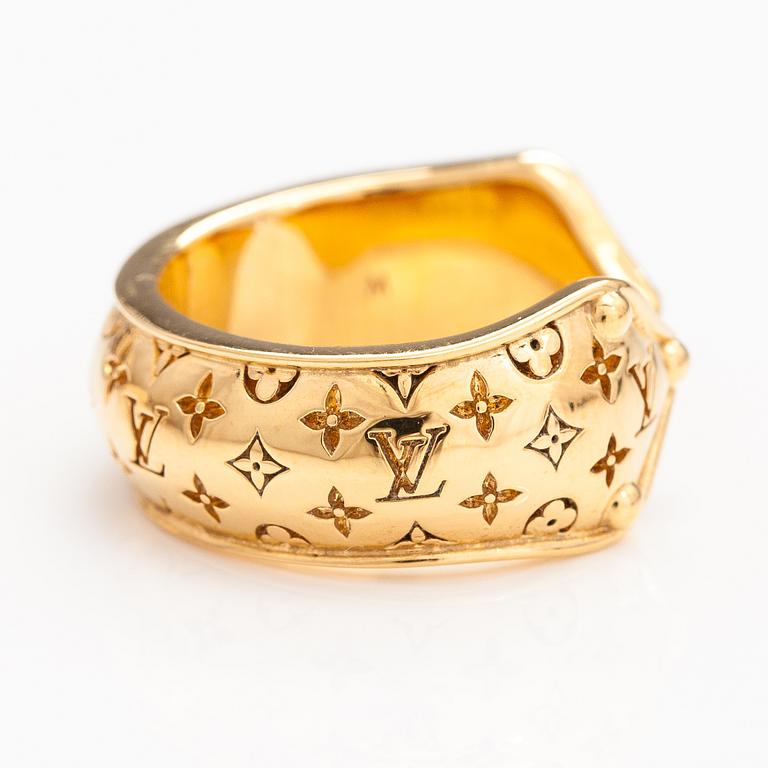 Louis Vuitton, A "Nanogram sweet dreams" ring. Marked Louis Vuitton Paris, Italy.