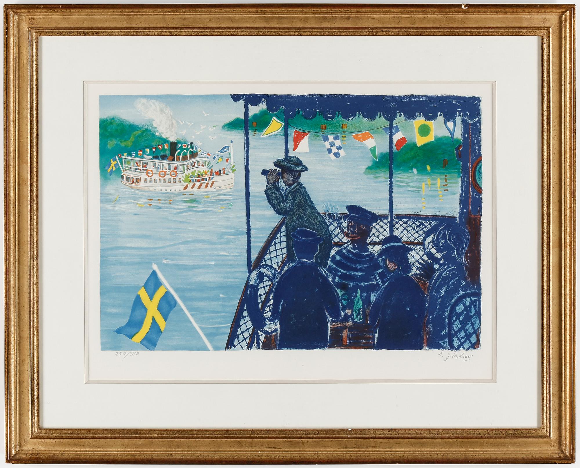 LENNART JIRLOW, färglitografi, signerad och numrerad 259/310.