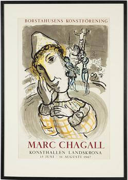 Marc Chagall · Marc Chagall, after,  lithograph in colours, numbered 522/1000.