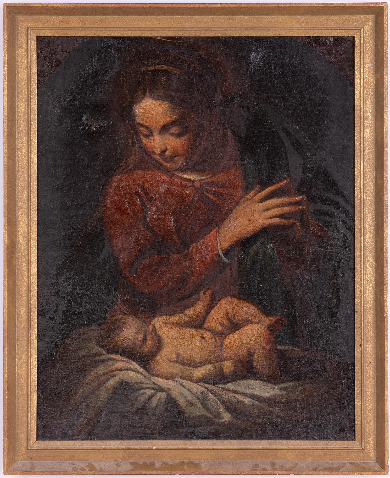 Unknown Artist, 18th century, Madonna and Child.