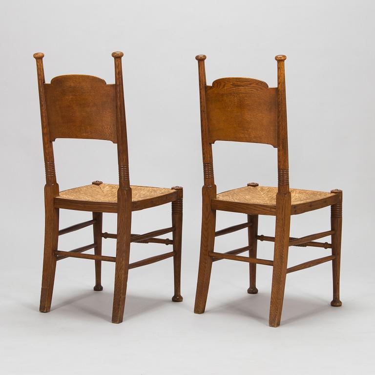 William Birch, Four early 20th century English chairs.