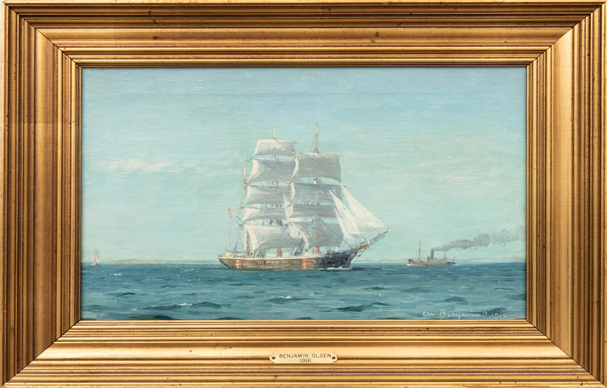Christian Benjamin Olsen, Fartyg till havs.