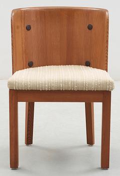 An Axel-Einar Hjorth stained pine armchair, 'Lovö', Nordiska Kompaniet, 1930's.