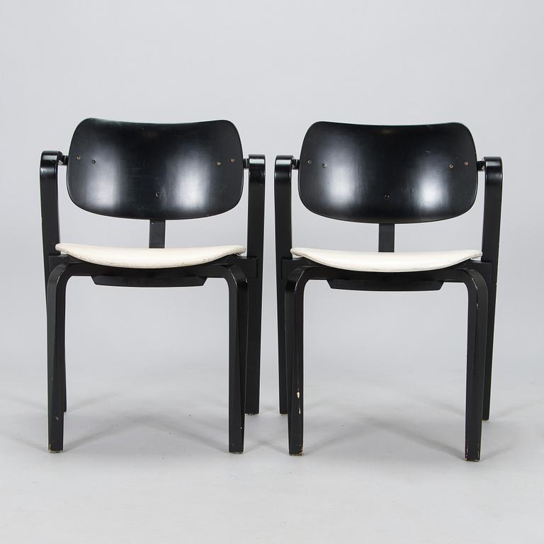 Ilmari Tapiovaara, nojatuoleja, 8 kpl, "Aslak", Asko 1960-luku.