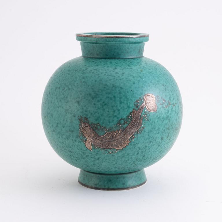Wilhelm Kåge, a stoneware 'Argenta' vase, Gustavsberg.
