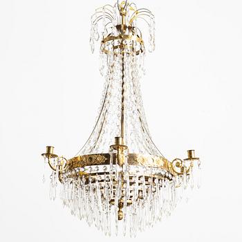 A 19th century chandelier.
