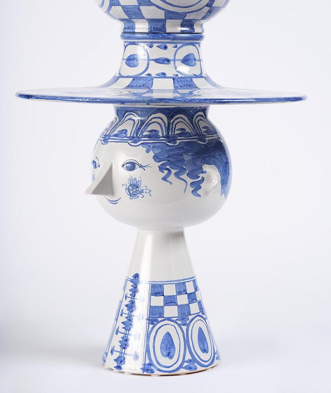 Björn Wiinblad, an imposing ceramic sculpture, Denmark, signed and dated 1971.