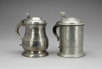 STOP, 2 st, Adolf Helledaij, Jönköping, verksam 1782-1801 samt Nils Abraham Santesson, Stockholm, 1856.