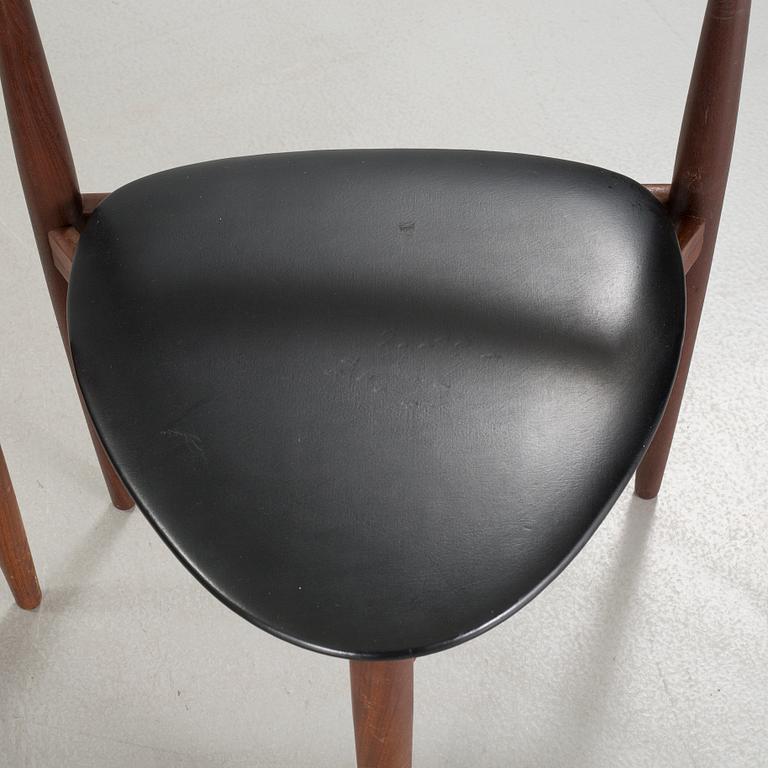 HANS OLSEN, bord med 5 stolar, Frem Røjle, modell formgiven ca 1952.