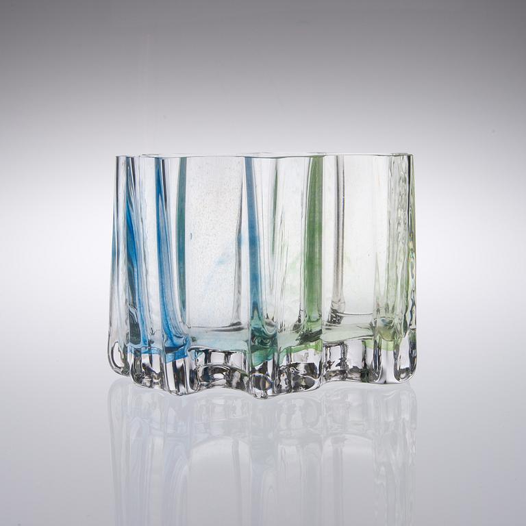 HELENA TYNELL, VAS, glas, "Sokkelo" (Labyrint), Riihimäen Lasi Oy 1970-tal.