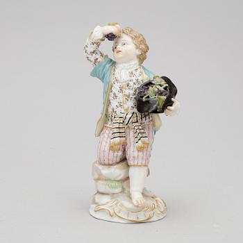 FIGURIN, porslin, Meissen, 1800-tal.