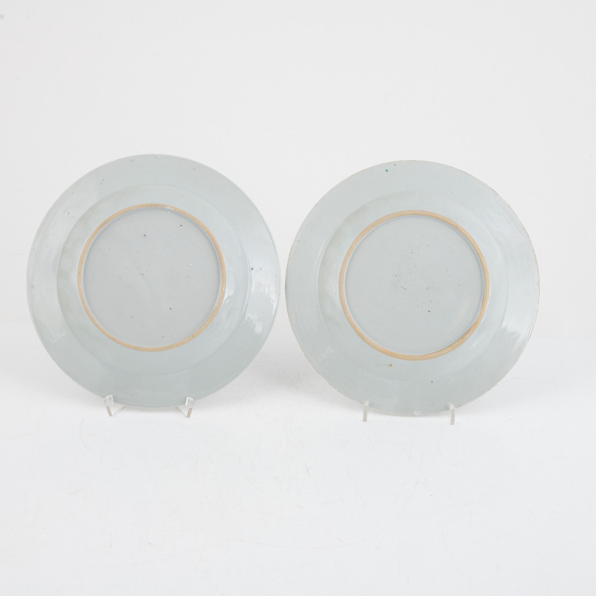 Parti porslin, 8 delar, Kina, 1700/1800-tal.