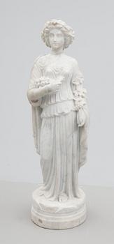 TRÄDGÅRDSSKULPTUR, marmor, 1800-/1900-tal.