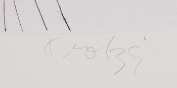 Ulf Trotzig, "King Sweeney", portfolio with nine colour etchings.