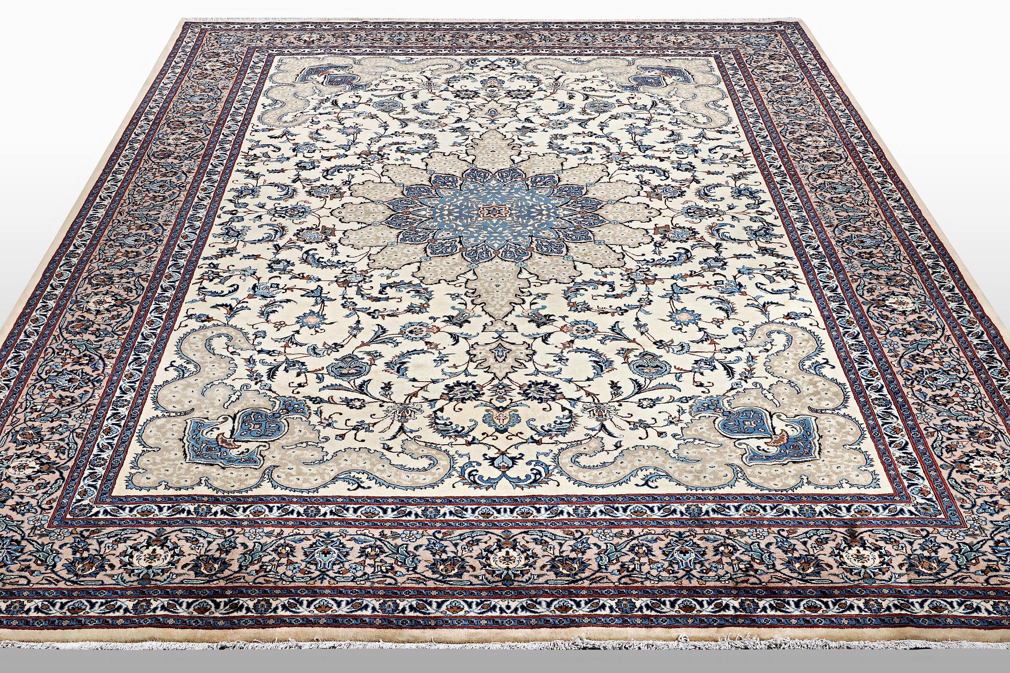 A carpet, Kashmar, ca 394 x 303 cm.