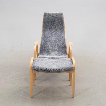 Yngve Ekström, Armchair with footstool, "Lamino", Swedese.