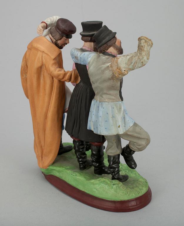 FIGURIN, porslin, Gardner, Moskva 1880-1890.