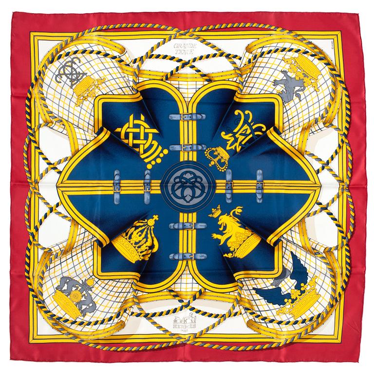 HERMÈS, silk scarf, "Grande Tenue".
