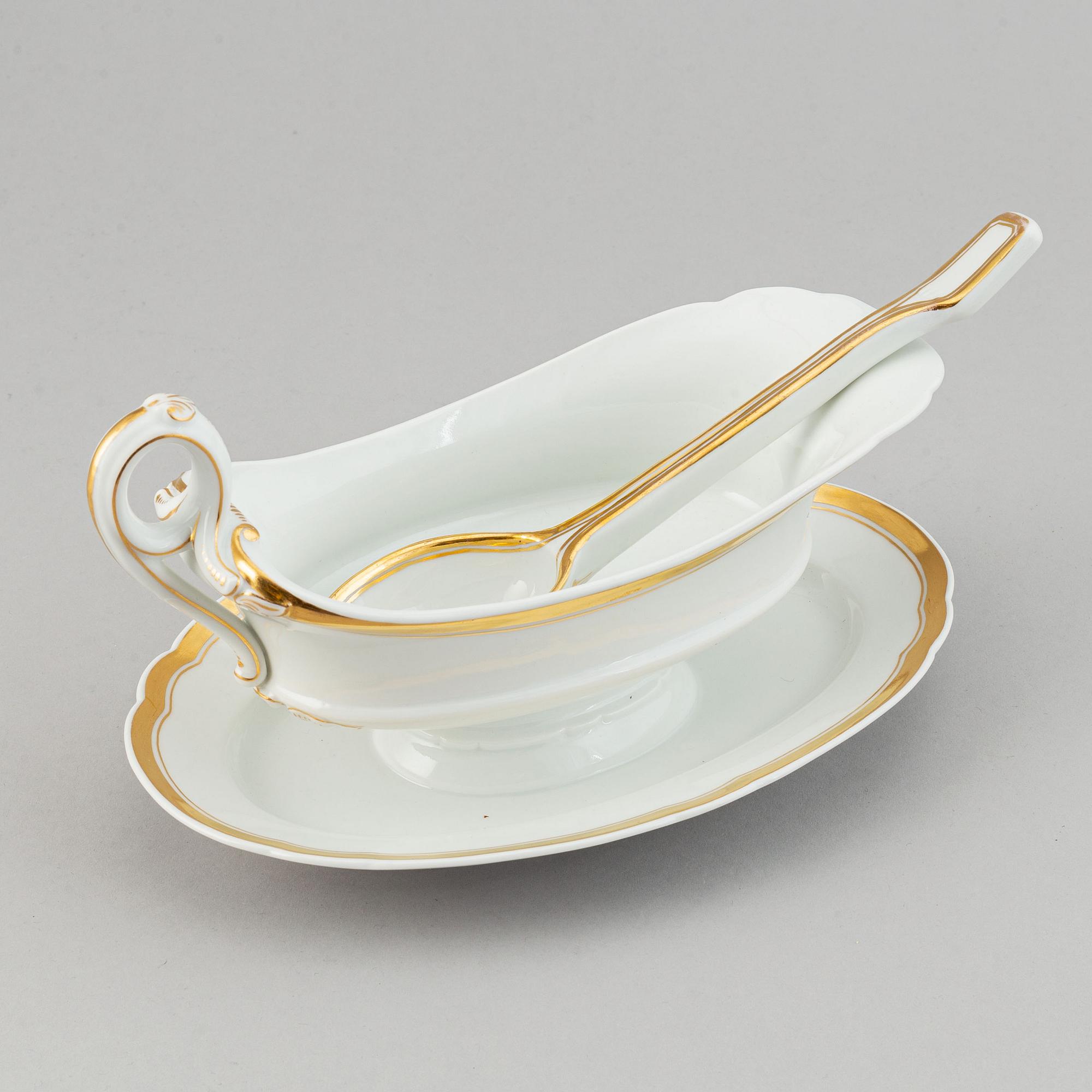 A Berlin part dinner service, KPM, 19th Century.