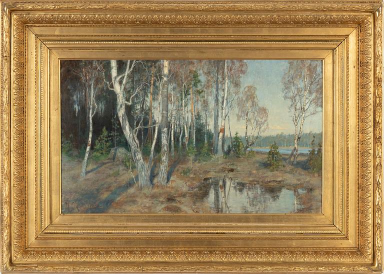 Johan Krouthén, oil on canvas, signed.