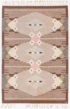 Ingegerd Silow, matta, rölakan, signerad IS, ca 200 x 135 cm.