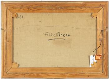 Folke Persson, Harbour scene, winter.