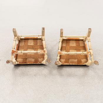 Stolar, ett par, senbarock, 1700-tal.