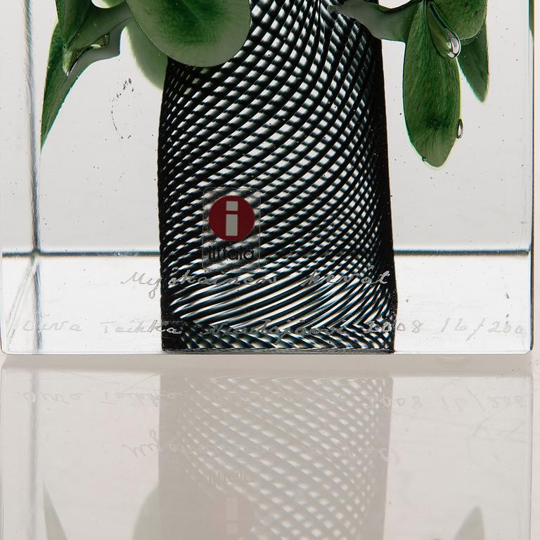 Oiva Toikka, JUBILEUMSKUB, glas, signerad Oiva Toikka Nuutajärvi 2008 16/200.