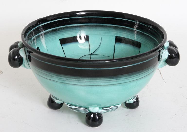 SKÅL, flintgods, Ilse Claeson, Rörstrand.