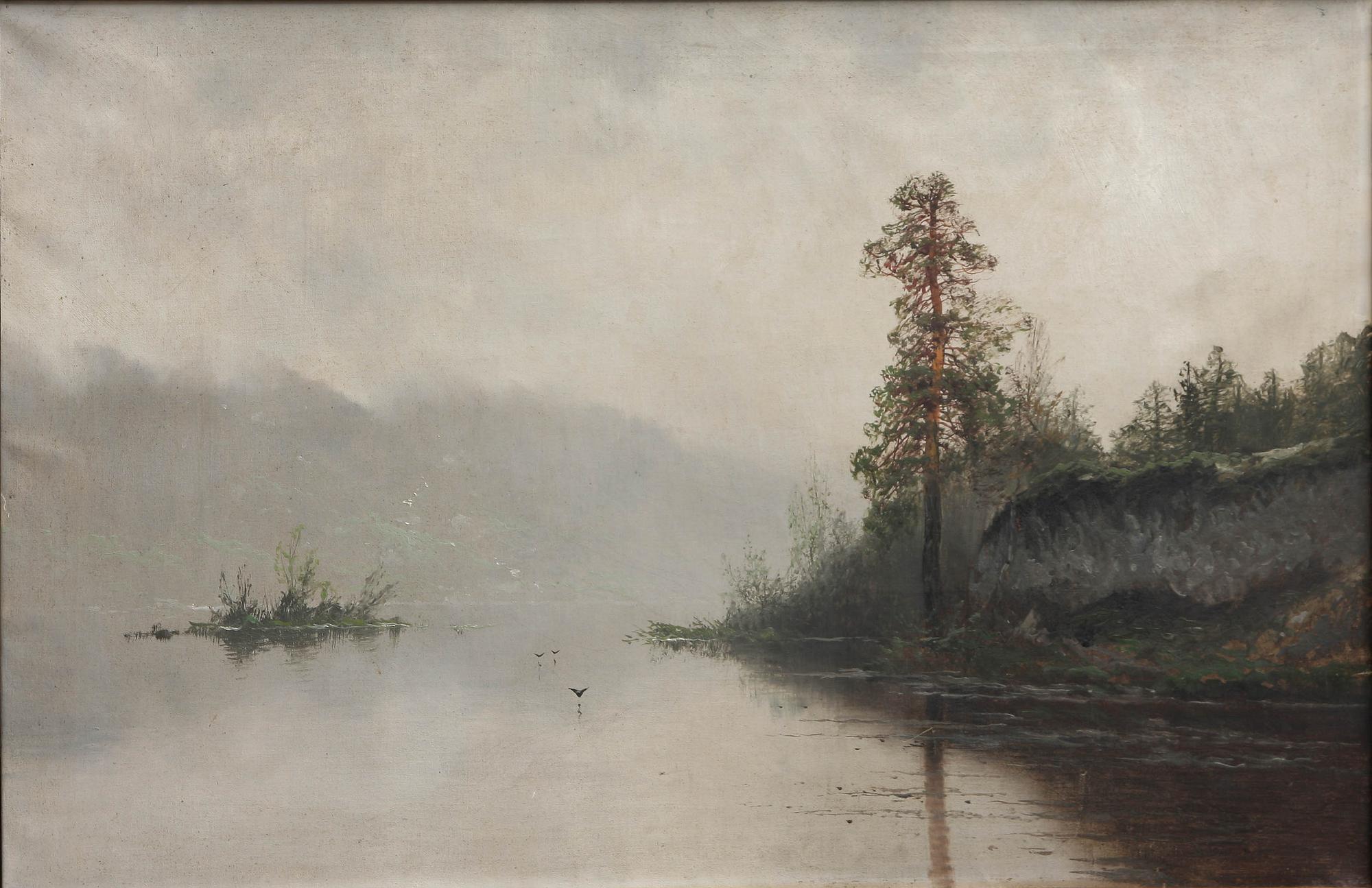 LUDVIG SKRAMSTAD, olja på duk, sign.