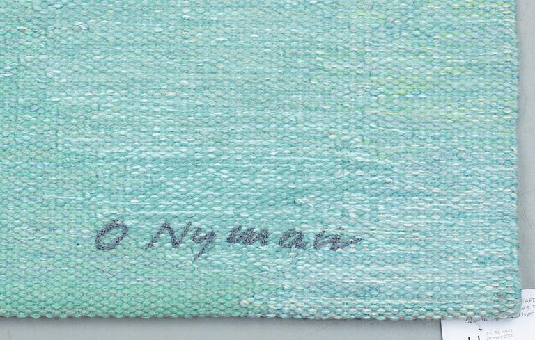 Olle Nyman, VÄVD TAPET. "Blå trädet". Gobelängvariant. 188 x 152,5 cm. Signerad O Nyman.