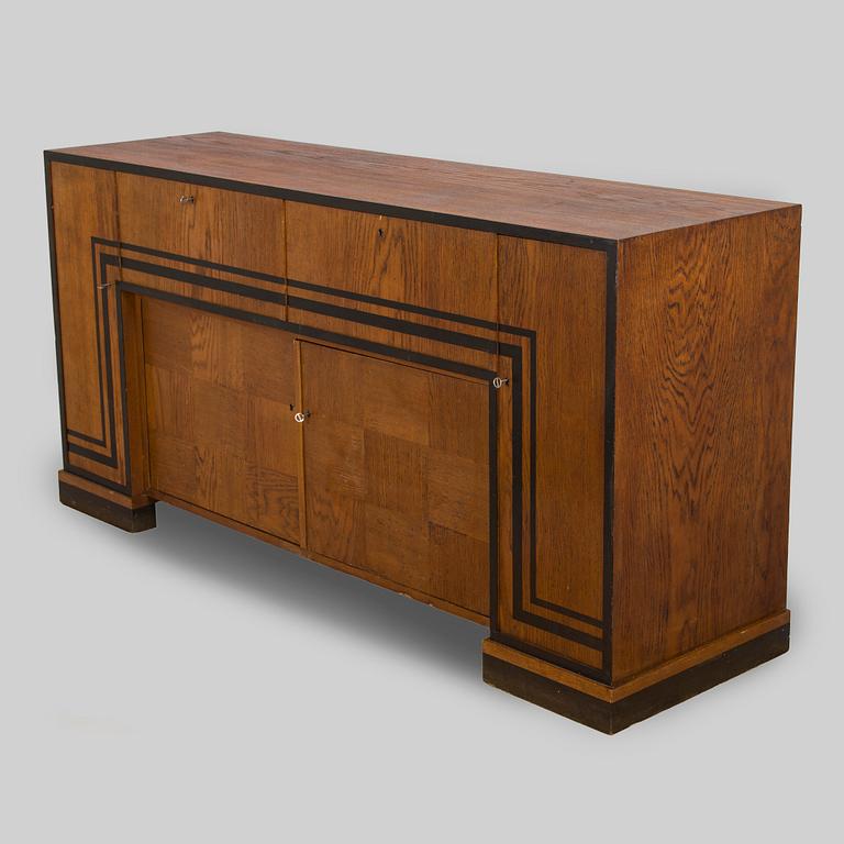 A 1930s functionalist style sideboard.