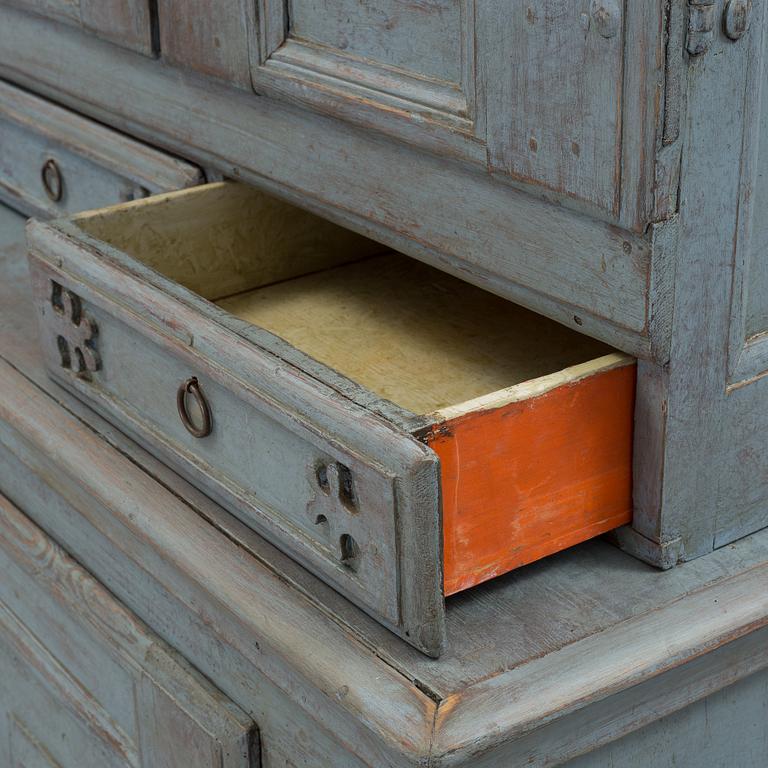 A 18th century baroque cabinet.