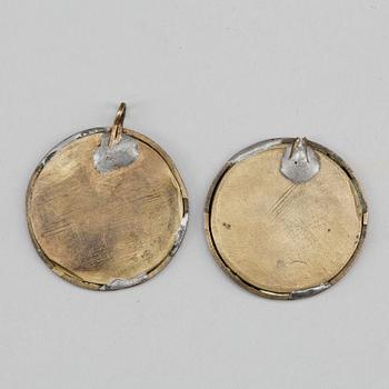 HÄNGEN, 2 st, mikromosaik, 1900-talets början.