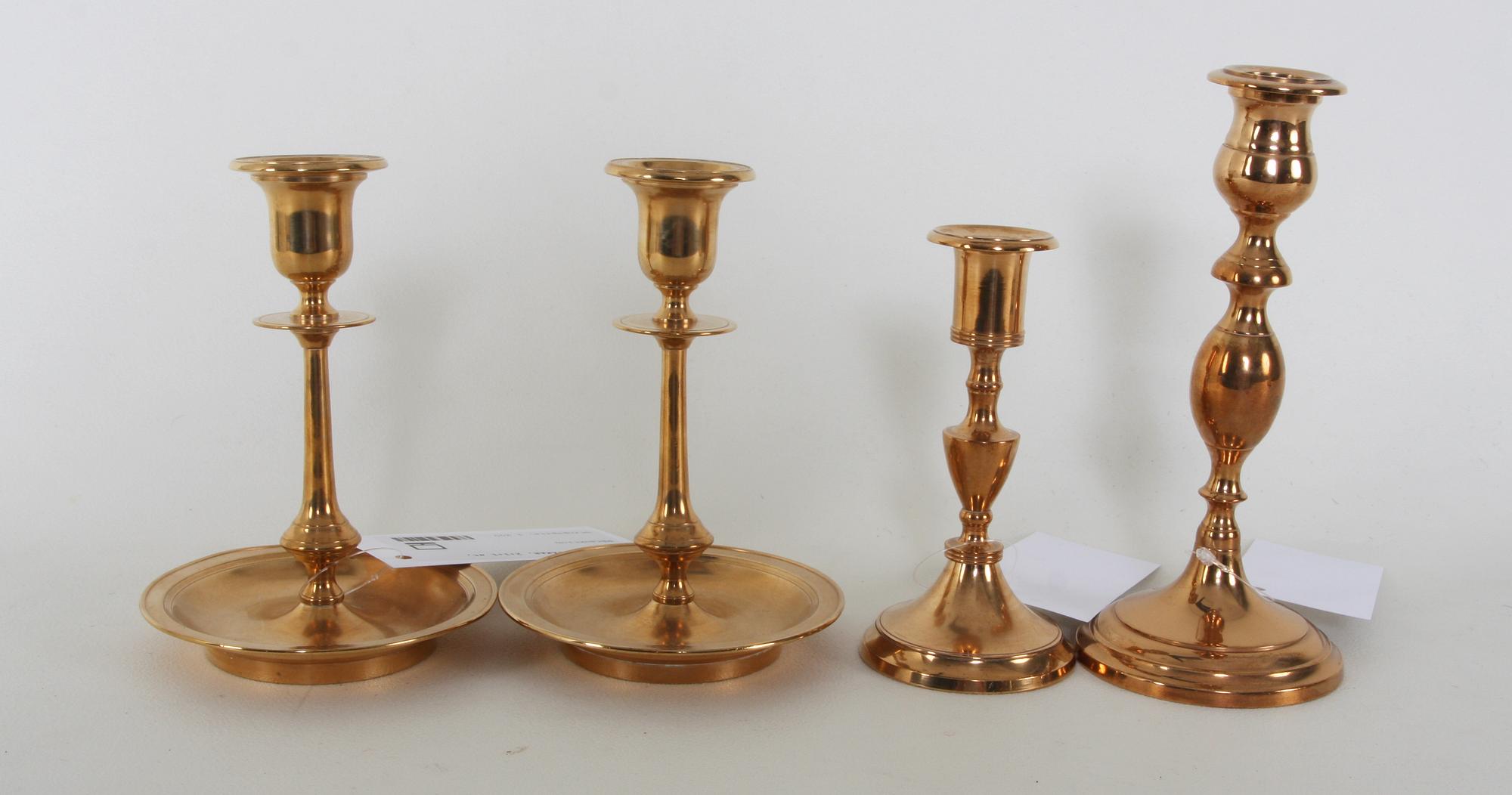 LJUSSTAKAR, 2+1+1 st, mässing.