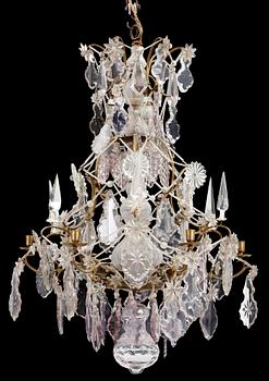 LJUSKRONA, barockstil, 1800/1900-tal. H 90.