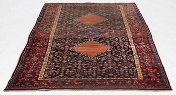 A semi-antique Bidjar rug, c. 255 x 135 cm.