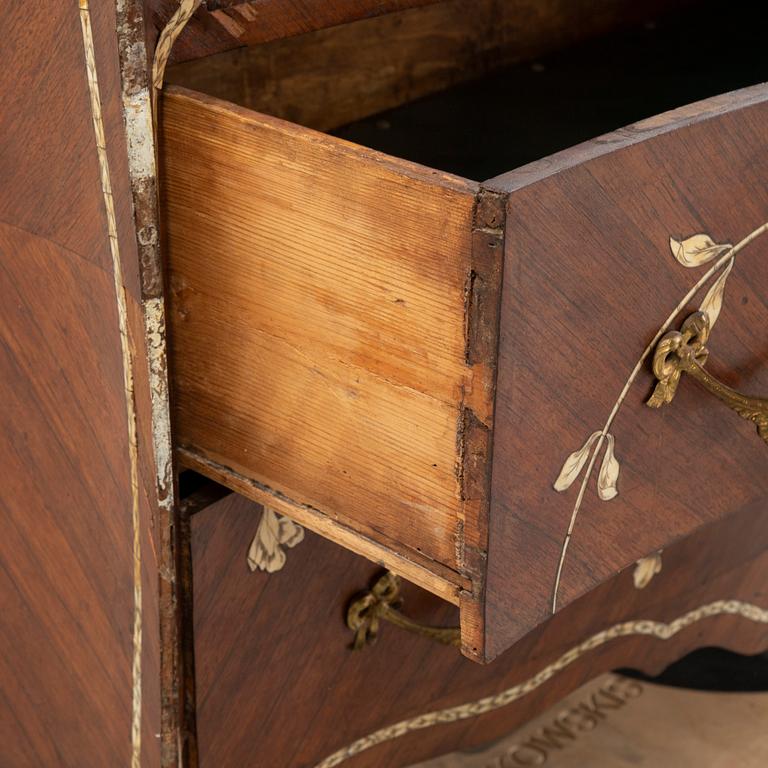 A rococo secretaire, 18th century.