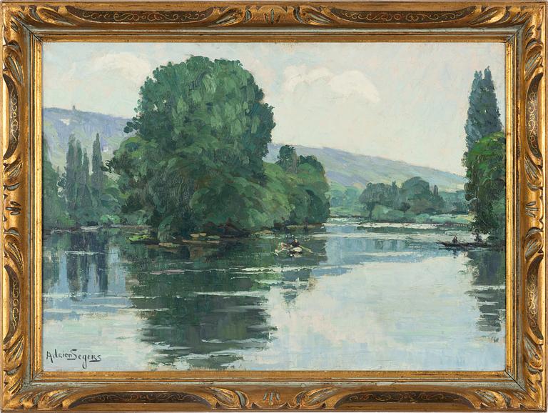 Adrien Segers, "Bras de Seine a Port St Quen".