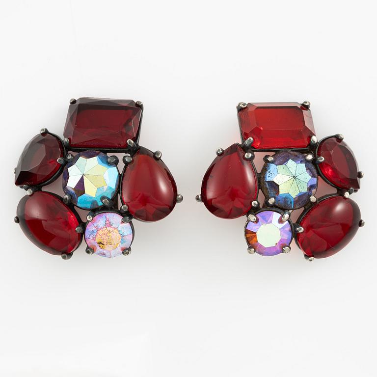 Elsa Schiaparelli, örhängen, ett par, vintage.