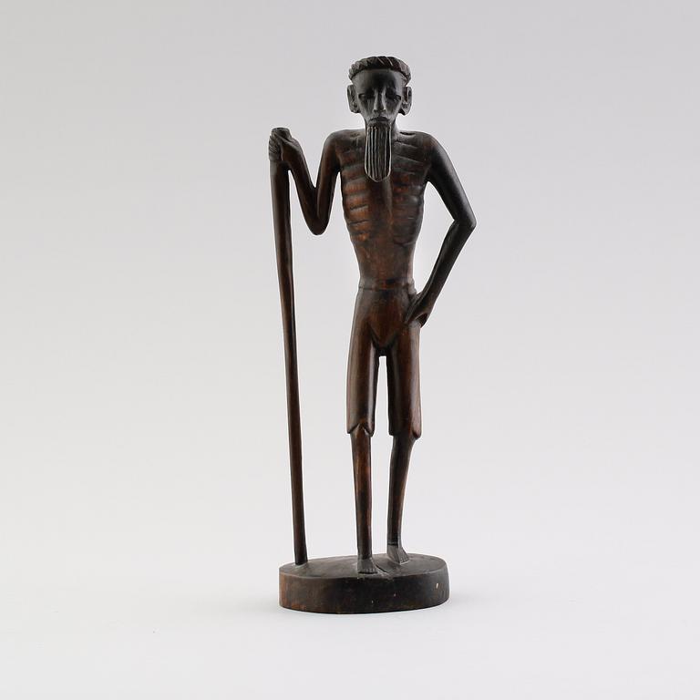 FIGUR, snidat trä, Afrika.