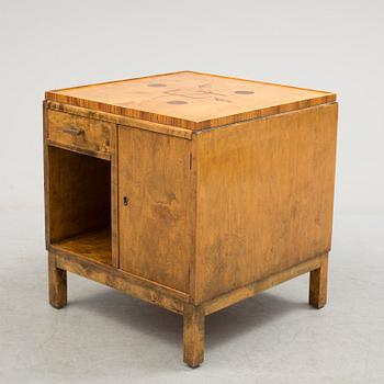 An Art Deco inlay smoking table, 1930's.