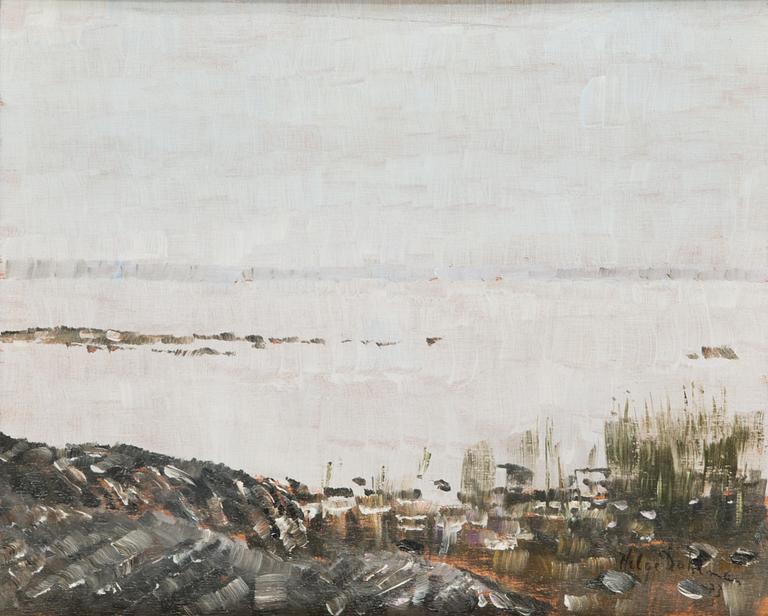 Helge Dahlman, olja på pannå, signerad och daterad -73.