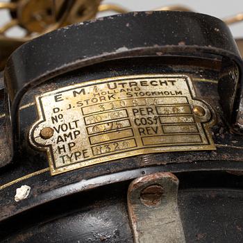 A table fan from E.M.I., Utrecht, Holland, 1920's/30's.