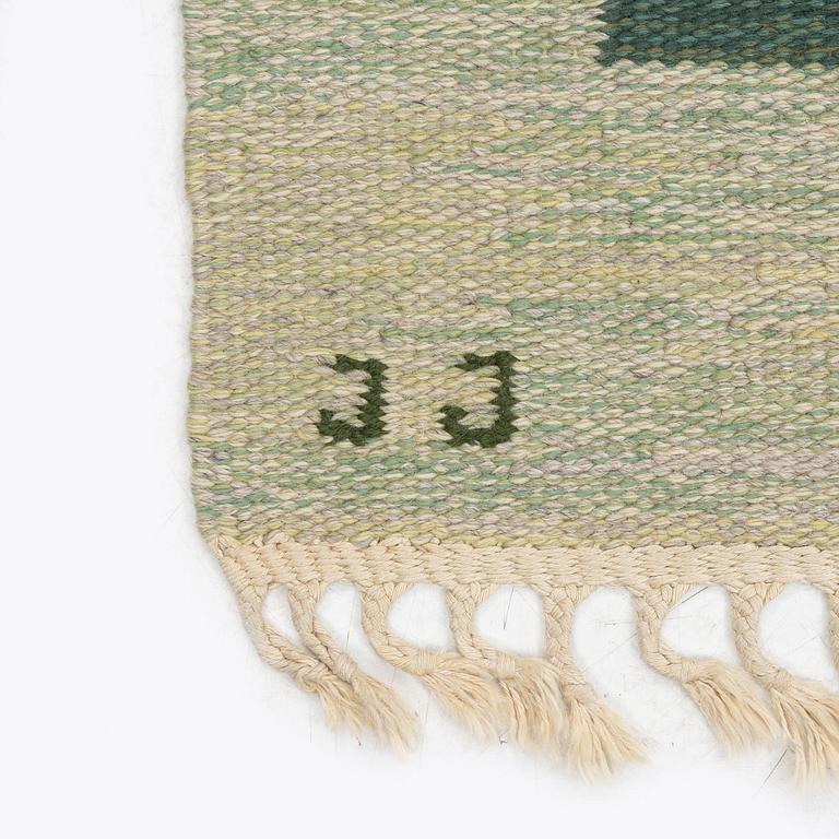 Judith Johansson, a carpet, 'Pors' flat weave, c. 265 x 192 cm, signed JJ.