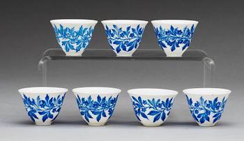 A set of 24 cups for turkish coffee, Imperial porcelain manufactory, period of Emperor Alexander II and Nicholas II.