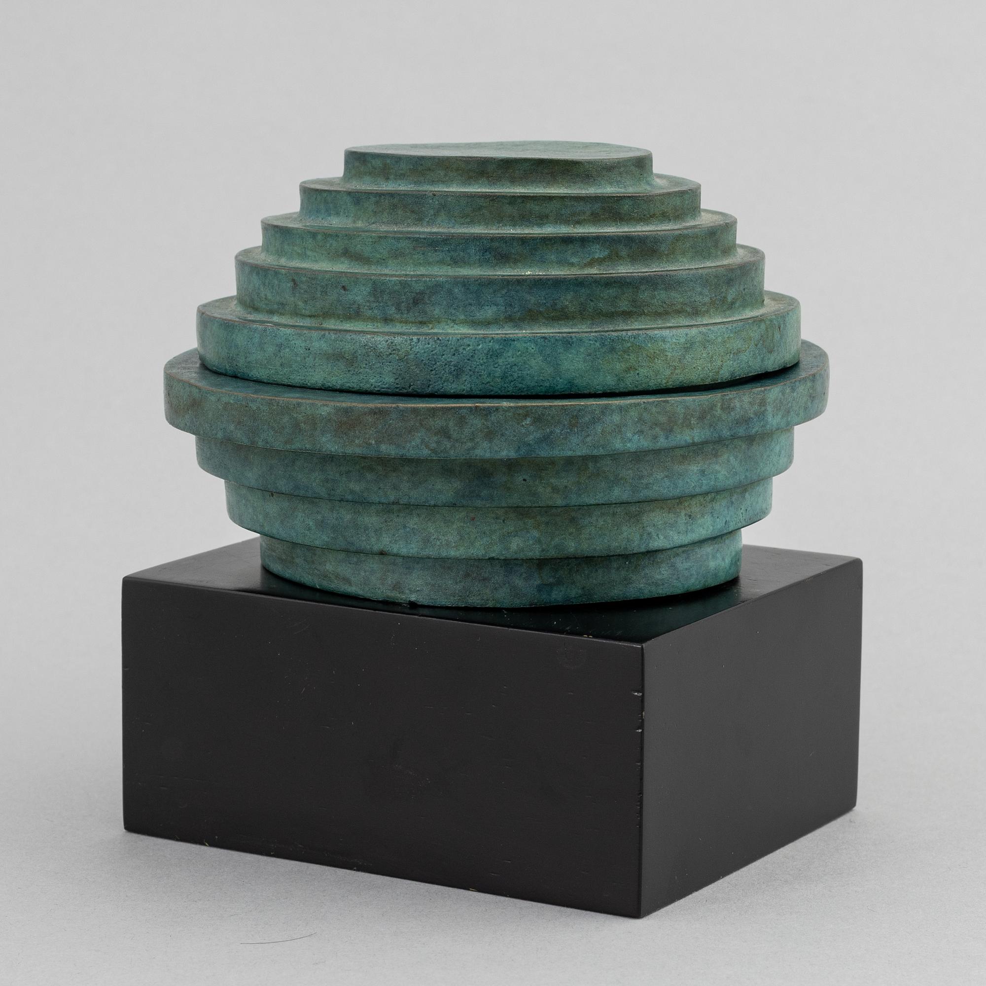 Bo Andersson, skulptur, signerad. Total höjd 12 cm (inkl bas).