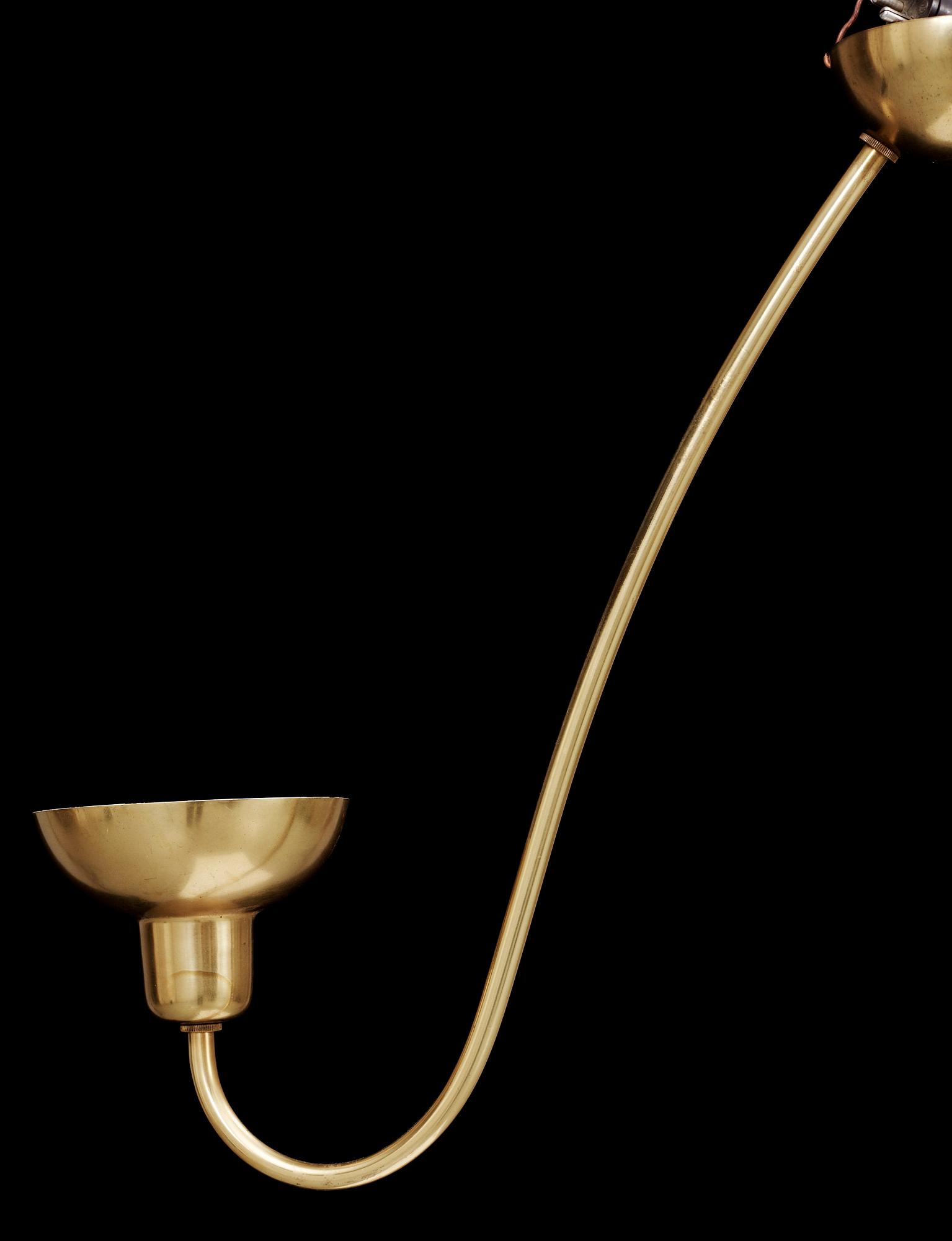 TAKLAMPA, mässing, modell G2557, Svenskt Tenn. 1900-talets mitt.