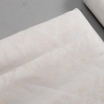 Dukar, 2 st och servetter, 23 st, "Lyran", linnedamast, Klässbol.